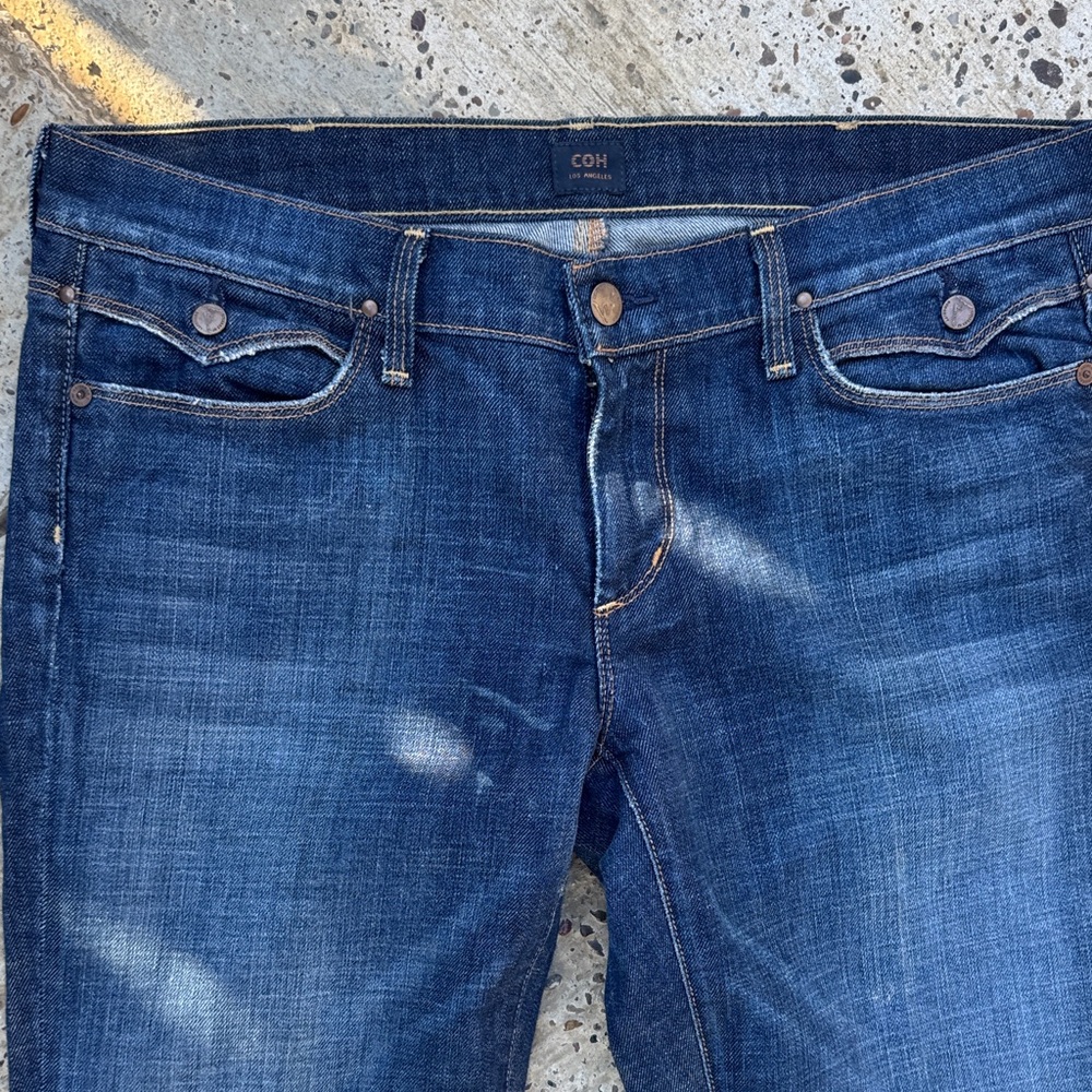 Citizens Of Humanity Dark Blue Flare Jeans - Picture 8 of 9